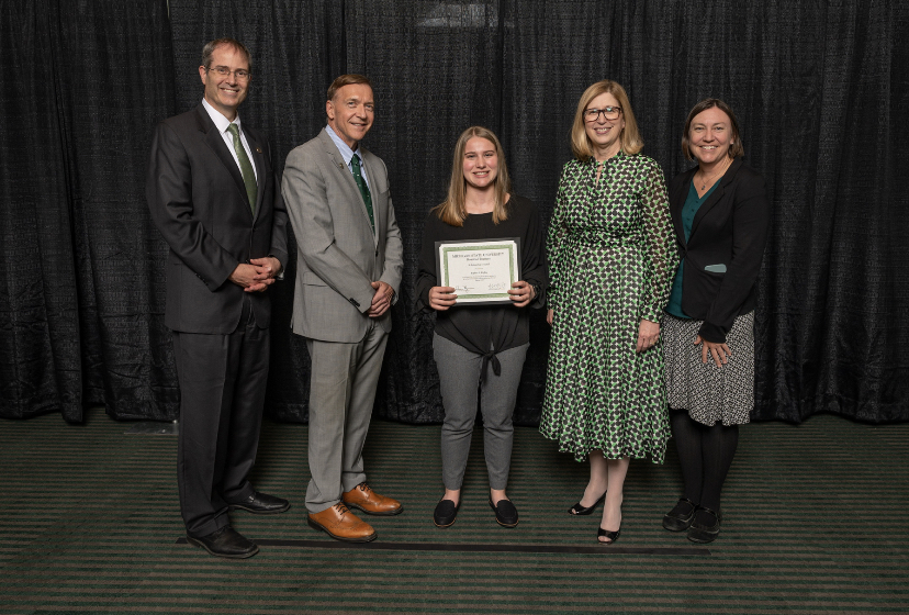 Receiving the MSU Board of Trustees Award!
